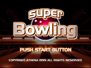 Super Bowling title screen for Nintendo 64